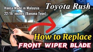 How to Replace Front Wiper Blade Toyota Rush