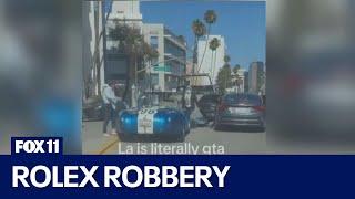 'LA is literally GTA': Man robbed over Rolex, robbers lead police chase