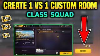 Free Fire  Me 1VS1 Custom Kaise Banaye  | How To Create 1 vs 1 Custom Room In Free Fire Clash Squad