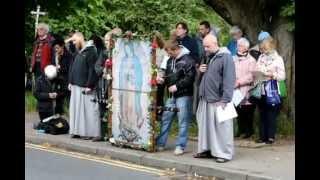 Anti abortion protest at Marie Stopes Clinic in Buckhurst Hill