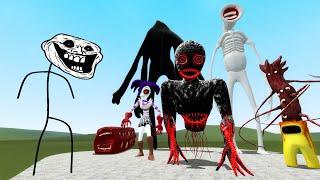 TROLLGE NPC VS  Trevor Henderson Creatures  (Garry's Mod Sandbox)