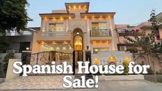 10 Marla Spanish House for sale in Allama Iqbal Town Lahore | Lavish Spanish House Design