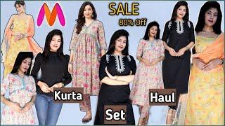 Myntra kurti haul.Kurta,Kurta pant duptta ,top haul .MYNTRA KURTI HAUL