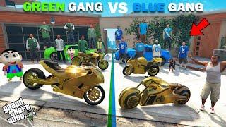 Shinchan Green Gang VS Franklin Blue Gang Gold Bike Collection In GTA 5!