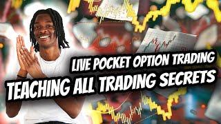 LIVE POCKET OPTION TRADING | Teaching All Trading Secrets to Win on Pocket Option