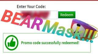 Bear Mask | New Roblox Promocode 2020| New February Promocode |