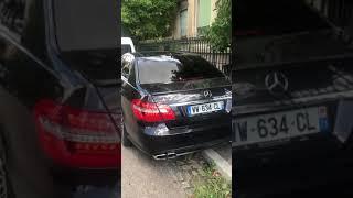 E63 AMG BRUTAL SOUNDS W212 PIPE ON START COLD