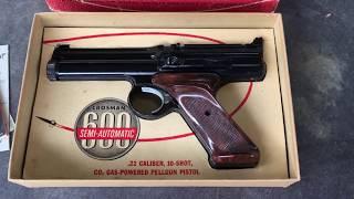 Crosman 600 review semi automatic 10 shot vintage air pistol airgun