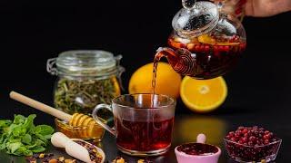 Homemade Winter Tea Recipes | Herbal Tea & Fruit Tea | Relax video