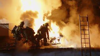 Caught on Video: Roof Collapses During Battle of Greater Alarm Church Fire in East Hollywood