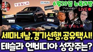 미국주식/중동전쟁, 경기선행, 공유택시/테슬라 엔비디아 구글 애플 아마존 메타 마이크로소프트 팔란티어 아이온큐 QBTS 리게티 브로드컴 CRWV LLY SPY$tsla #tesla