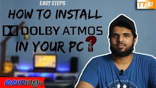 How to install DOLBY ATMOS 2020 LIFETIME for FREE in Windows 10 ? | MALAYALAM | TECH SAZ