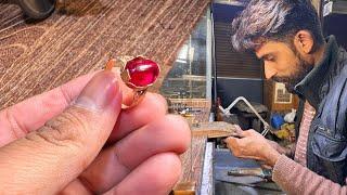 Making 21k Gold Ring For Mens | How Gold Ring is Made | GoldSmith Handmade Work