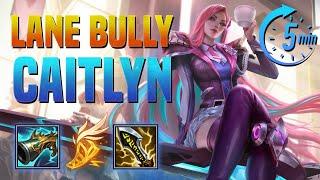 How to Play CAITLYN in 5 MINUTES! - LEAGUE OF LEGENDS CHAMPION GUIDE