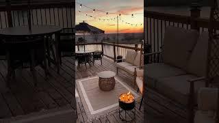 Elevate your outdoor spaces using open ended poles for string lights! #diy
