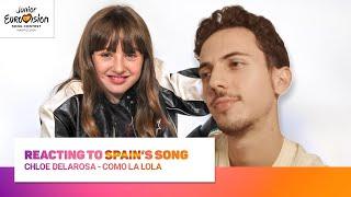  Spain's JESC 2024 Song REACTION | Chloe DelaRosa - Como La Lola