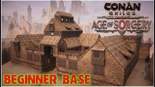 how to build a Beginner Base  Conan Exiles Age of Sorcery