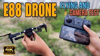 E88 4K Dual Camera Drone Flying | E88 Drone Camera Test | E88 Pro Camera Drone Flying Test