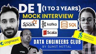 Live Data Engineer 1 Mock Interview | YOE 1 - 3 | Apache Spark | SQL | Scala | Kafka #interview