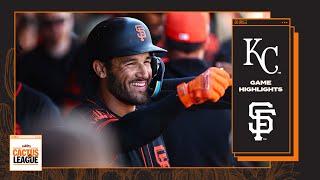 Giants Hit Three Home Runs and Strike Out 13 in Win vs. Royals | Spring Training Game Recap