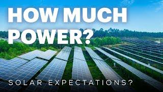 Solar Panels - How Much Power Can You Expect?