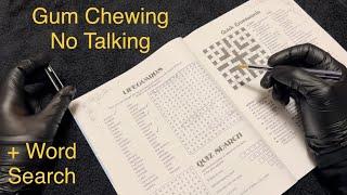 ASMR: Word Search While Chewing Bubble Gum (No Talking)