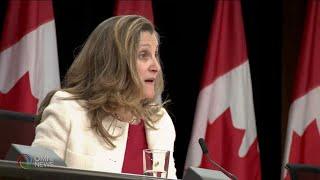 Canada Finance Minister Chrystia Freeland, bumaba sa pwesto sa gabinete | OMNI News Filipino