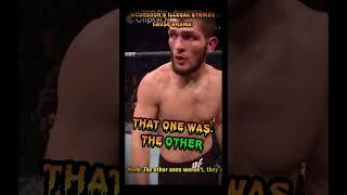 Khabib Vs Conor -"Don't stand infront of Conor'" #conormcregor #khabib #ufc