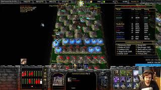 WC3 Line Tower Wars - several top players, firelord/kirin tor strategy