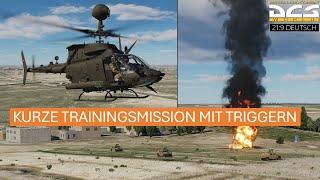 Kurze Trainingsmission mit Triggern | OH-58D Kiowa Warrior | DCS World Deutsch