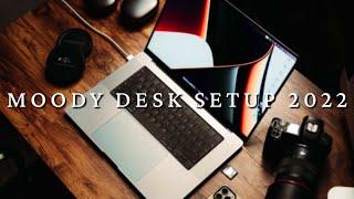 Moody desk setup 2022 // a practical, clean and textured setup