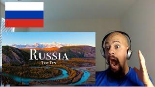 First Time Reaction | Top 10 Places To Visit In Russia | Russian Video