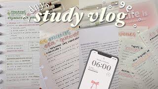 2-days study vlog  6 am morning, lots of studying, being productive