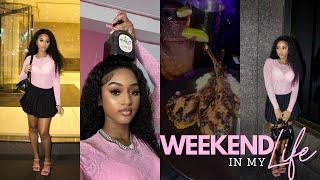 weekend in my life: GRWM, night out, cooking, cleaning, dermaplaning, grocery shopping &MORE | Pelca