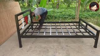 Metal Bed Frame Queen Size | Detachable bedframe