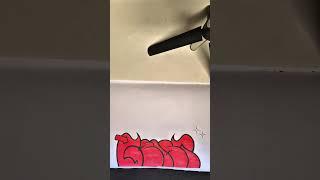 Geist Throw up️•••#graffiti #throwups #throwup #style #lettering #blackbook #sketch #drawing