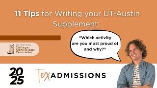 11 Tips for Writing your UT-Austin Proud Supplement: “Which activity are you most proud of and why?”
