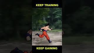 Goku Training Motivation | Goku outspeeds Naruto and Saitama  | #animation #shorts