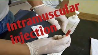 Easy way to give intramuscular  injection || Methylcobalamine || injektion|| #Whatilearntoday || حقن