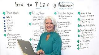 How to Plan a Webinar - Project Management Training