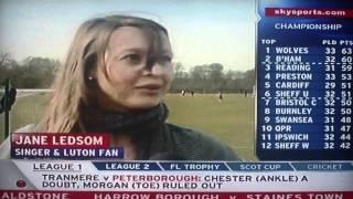 Luton Town v Brighton JPT Preview Semi Final Jane Ledsom Interview 17th Feb 2009