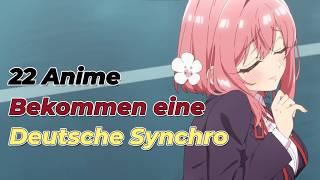 22 Anime bald mit Deutscher Synchro auf Netflix/Aniverse/Crunchyroll #animenews