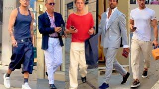June 2025 Men’s Street Style during the Milan Men’s Fashion Week SS26 | Summer Men’s Fashion