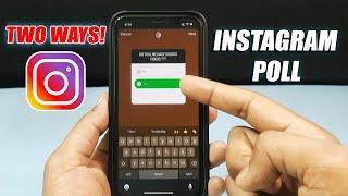 How to Make a Poll on Instagram | Two Ways!