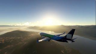 Portland to Kelowna in MSFS 2024(737 MAX 8) while slightly intoxicated.