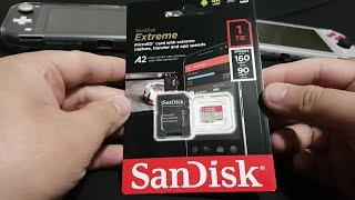 Unboxing Sandisk Extreme 1TB Micro SD Card For Nintendo Switch Lite || More Games!!!!!!