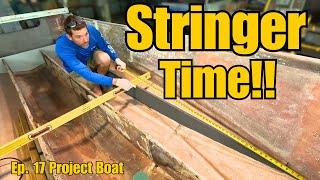 How To Cut and Fit Your BOAT STRINGERS!! (DIY Masterclass)