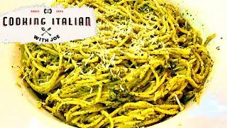 Spaghetti with Walnut Pesto from Sardinia | Cooking Italian with Joe