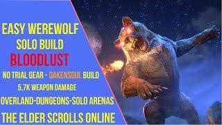 Easy Werewolf Solo Build for ESO Gold Road - Bloodlust