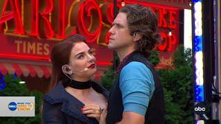 JoJo and Aaron Tveit perform 'Come What May' from Moulin Rouge! The Musical on Good Morning America